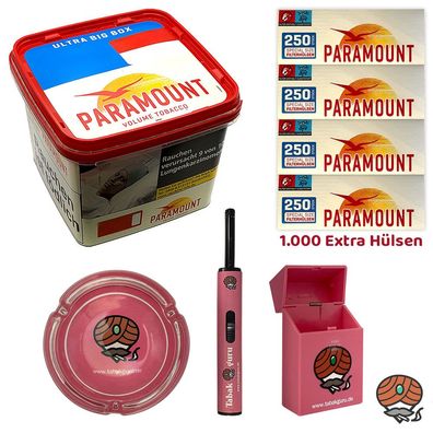 Paramount Volumentabak Ultra Big Box 530g, Extra Hülsen, Ascher, Box, Stabf