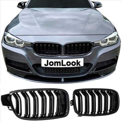 JOM Kühlergrill Kühlergitter für BMW F30 F31 2011-2019 schwarz 1tlg