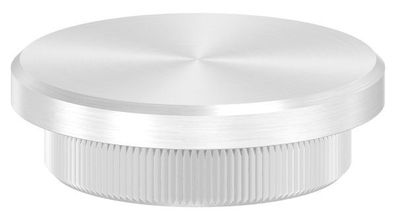 Einsteckkappe V2A Edelstahl für Rohr Ø 42,4 mm, Wandstärke 4,0 mm, flach zum