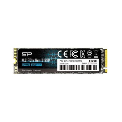 SSD 512GB Silicon Power M.2 PCI-E Ace A60 Gen 3x4 NVMe