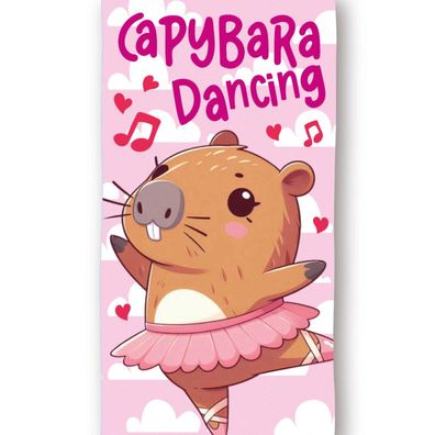 Kapibara Dancing Badehandtuch, Strandtuch 70x140cm (Fast Dry)