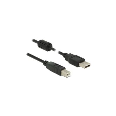 DELOCK USB Kabel A -> B St/St 2.00m schwarz