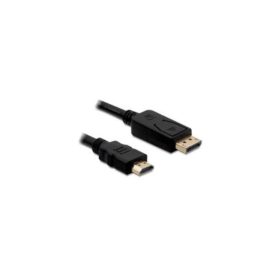 DELOCK Displayport Kabel DP -> HDMI St/St 1.00m schwarz