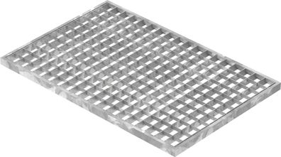 Lichtschachtrost Baunormrost | Maße: 390x590x20 mm 30/30 mm | aus S235JR (St37-2),