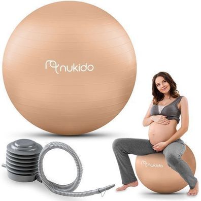 Schwangerschafts-Aerobicball 65 cm NS-951 beige