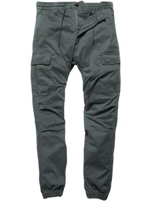 Vintage Industries Chino Hose Vince Cargo Jogger Grey