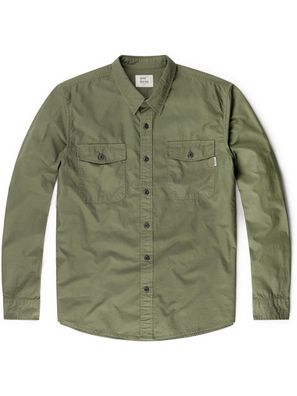 Vintage Industries Hemd Boston Shirt Dark Olive