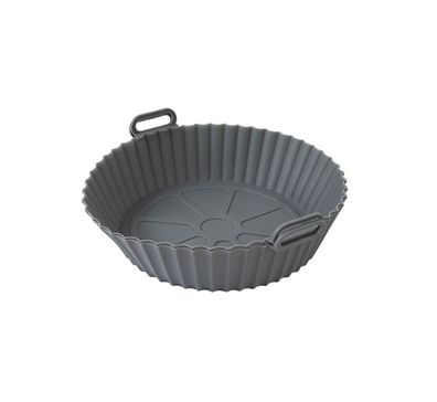 2-tlg. Silikonform für Heißluftfritteusen - ø22 x 5 cm, Antihaft & Lebensmittelecht