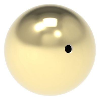 Hohlkugel Edelstahl V2A Messing beschichtet Ø 100 mm M10 für Außenbereich