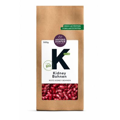 Antersdorfer Bio Muehle Kidney Bohnen, 500g - 500.0g