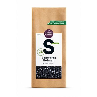 Antersdorfer Mühle - BIO Schwarze Bohnen 500g Beutel - 500.0g