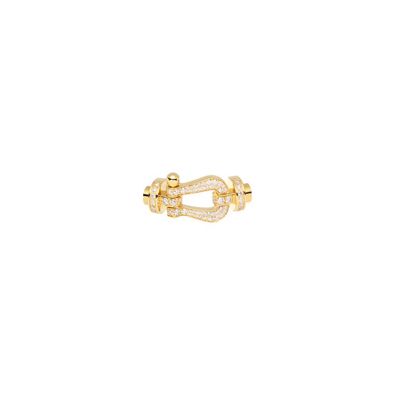 Fred – 0B0048 – FORCE 10 Schnalle AUS Gelbgold UND Diamanten, Grosses MODELL