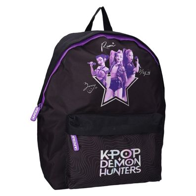 K Pop Demon Hunters Rucksack Shadow Beats 43 × 30 × 19 cm Schwarz für Schule und