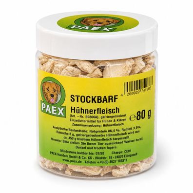 PAEX Stockbarf Hühnerfleisch 80g