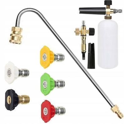 Rosfix Set Düsen 0°–60° + Lanze 34cm + Schaumsprüher 1000ml | 250 bar