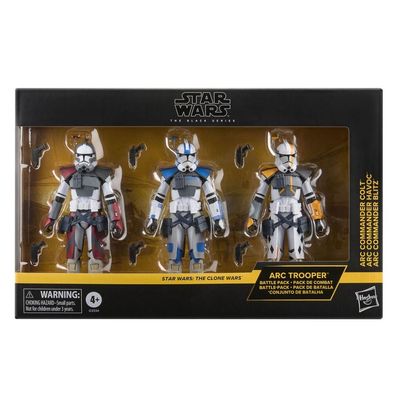 Star Wars The Black Series Star Wars: The Clone Wars Set mit 3 Figuren, 15 cm