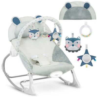 Ricokids Babywippe mit Vibrationsfunktion - grau