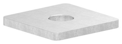 Flachkappe Stahl roh 40 x 40 x 4,0 mm für Rohr 40 x 40 mm Bohrung Ø 12,1 mm