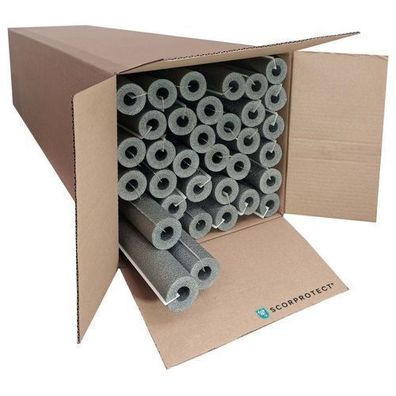 Scorprotect® PE Rohrisolierung selbstklebend 1 m ganzer Karton Farbe grau