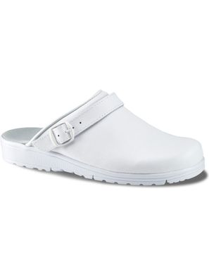 Sanita Herren Arbeit Pantolette Slipper White