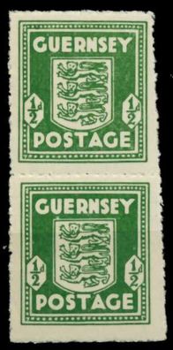 BES 2WK Guernsey Nr 1c postfrisch SENKR PAAR X6D7DB2