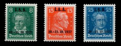 Deutsches REICH 1927 Nr 407-409 postfrisch X6DA476