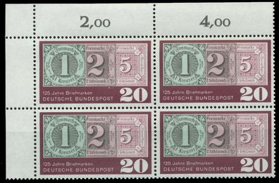 BRD 1965 Nr 482 postfrisch Viererblock ECKE-OLI S5F8E3E