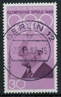 BRD BUND 1968 Nr 563 zentrisch gestempelt X69B70A
