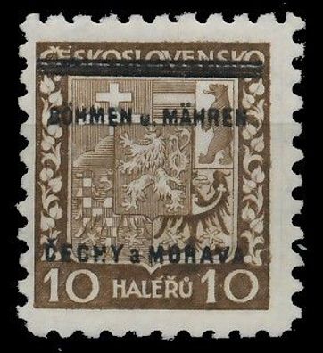 BÖHMEN MÄHREN Nr 2 postfrisch gepr. XB01BB6
