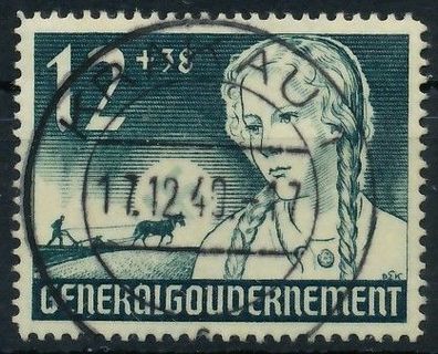 Generalgouvernement 1940 Nr 56 zentrisch gestempelt XB01C12