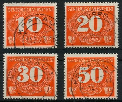 Generalgouvernement ZUSTM Nr 1-4 gestempelt XB01C92