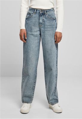 Urban Classics Damen Jeans Ladies High Waist 90's Wide Leg Denim Pants TB4524