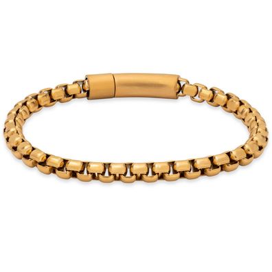 Modern gilded steel bracelet