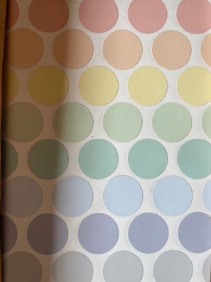Tresxics Wandsticker Set Pastell Punkte 100 Stück – matte Vinyl-Aufkleber