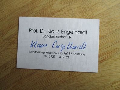 Landesbischof Evangelische Landeskirche Baden Prof. Dr. Klaus Engelhardt - Autogramm!