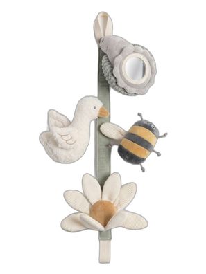 Stoff-Aktivitätskette Gartenträume – Baby-Sensorikkette für Kinderwagen, 45 cm