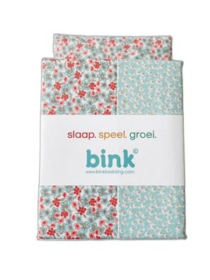Bink Bibi Kinderbettwäsche-Set mit Blumenmuster 100x135 + 40x60 cm