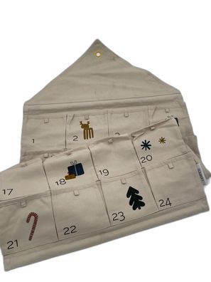 Liewood Babbo Adventskalender Holiday / Sandy Mix – Bio-Baumwolle, 24 Taschen