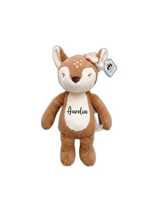 Personalisiertes Kuscheltier Reh 'Flora' mit Namen 30 cm Plüschtier Geschenk