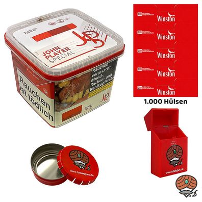 JPS/John Player Special Volumentabak 420g, Winston Hülsen, Ascher, Box