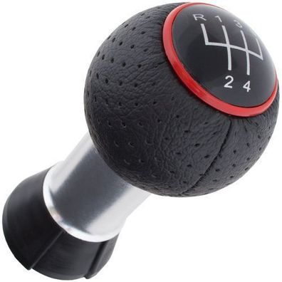 Audi A3 8L 96-03 Schaltknauf Schwarz + ROTER RING 5-GANG