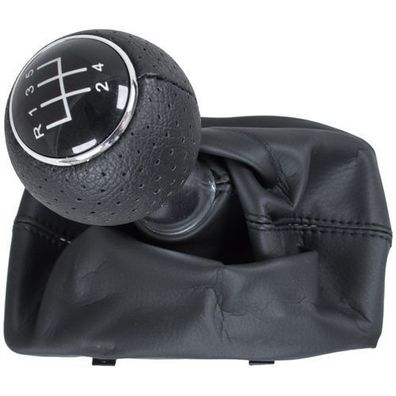 Audi A4 B6 00-04 Schwarzer Schaltknauf + Schwarze Schaltmanschetten