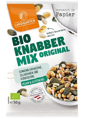 3x Landgarten Bio Knabber Mix Original 50g 50g