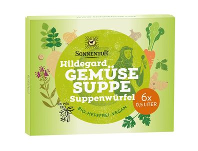 6x Sonnentor Gemüse Suppenwürfel Hildegard 60g
