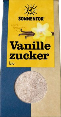 6x Sonnentor Vanillezucker, Packung 50g