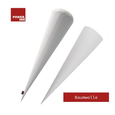 POWER INN® Schultütenkissen Baumwolle ca. 70 cm + Papprohling 70 cm