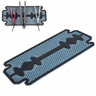 Barbermatte Anti-Rutsch-Matte für Friseurwerkzeuge und Zubehör 44x19cm