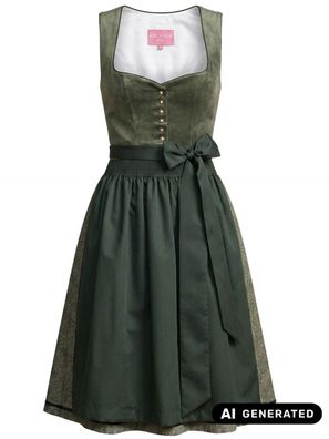 Dirndl Iny 60cm Länge grün