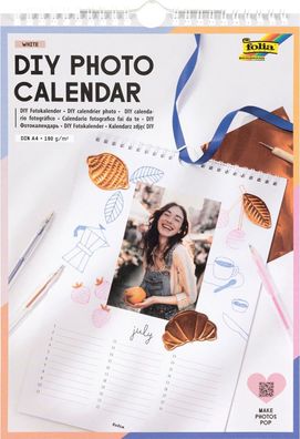 folia 23181 - DIY Photo Calendar / Fotokalender WHITE, DIN A4