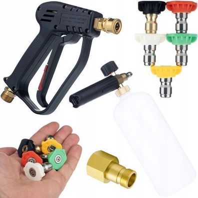 Rosfix Set Hochdruckpistole 300 Bar + 5 Düsen + Adapter + Schaumsprüher